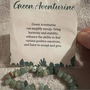 Green Aventurine Crystal Chip Bracelet